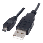 USB 2.0 USB A - 4p zwart 1,80 m
