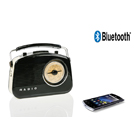 Retro-radio met Bluetooth wireless technology