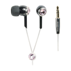 Roze kristallen design in-ear oortelefoon