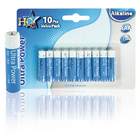 Batterij alkaline AAA 1.5 V 10-blister