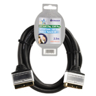 Audio / video SCART kabel 21p mannelijk - 21p mannelijk 2,50 m