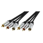 Audio / video kabel 3x RCA mannelijk - 3x RCA mannelijk 1,50 m