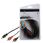Basic audio kabel 3.5mm mannelijk - 2x RCA mannelijk 10,0 m