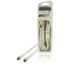 Coaxiale F-kabel F plug mannelijk - F plug mannelijke 2,50 m