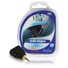 Audio adapter 3.5mm mannelijk - 2x 3.5mm vrouwelijk