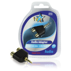 AUDIO-ADAPTER 3.5mm MALE STEREO - 2x RCA FEMALE