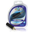 Audio adapter 6.35mm vrouwelijk - 3.5mm mannelijk stereo