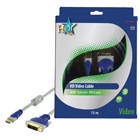 Audio / video kabel met HDMI mannelijk en DVI-D mannelijk 15,0 m