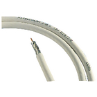 Coax kabel dubbel afgeschermd op rol van 100 m wit