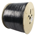 Coax kabel dubbel afgeschermd op rol van 500 m zwart