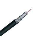 Coax kabel dubbel afgeschermd op rol van 100 m zwart