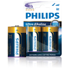 Philips Ultra Alkaline Battery D 2-blister