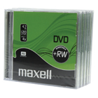 MAXELL DVD+RW 4.5 GB 5 STUKS