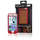 Phone case leather for iPhone 5s/5 red