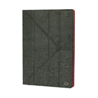 Universal tablet case pu leather for tablet 11-12\" black/red