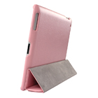 Tablethoes van kunstleer voor iPad 2/3/4 roze