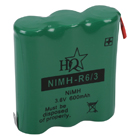 Batterijpack NiMH 3.6 V 600 mAh