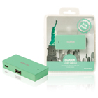 4-poorts USB-hub New York mint