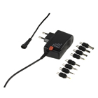 Universele adapter 230 - 3 / 12 V + 8 pluggen