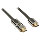 Draaibare High Speed HDMI-kabel met ethernet HDMI-aansluiting  HDMI-connector 5,00 m zwart
