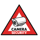 Sticker camerabeveiliging, 123 x 148 mm