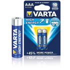 Batterij alkaline AAA/LR03 1.5 V High Energy 4-blister