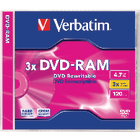 DVD-RAM 3x 4.7 GB Slim Case 3 stuks