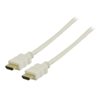 High Speed HDMI kabel met ethernet HDMI connector - HDMI connector 5,00 m wit