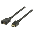 Verlengkabel voor de High Speed HDMI kabel met ethernet HDMI connector - HDMI-input 3,00 m zwart
