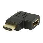 HDMI-adapter HDMI-connector links gehoekt - HDMI input zwart