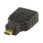 HDMI-adapter HDMI micro-connector - HDMI input zwart