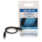 Jack stereo audio adapterkabel 2,5 mm mannelijk - 3,5 mm vrouwelijk 0,20 m zwart