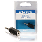 Audio-adapter 3,5 mm male - 2,5 mm female zwart
