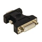 VGA - DVI adapter VGA male - DVI-I 24+5-pin female zwart