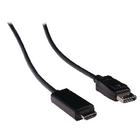 DisplayPort - HDMI kabel DisplayPort male - HDMI Connector 1,00 m zwart