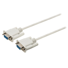 null modem kabel D-SUB 9-pin female - D-SUB 9-pin female 2,00 m ivoor