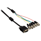 VGA - BNC kabel VGA male - 5x BNC male 2,00 m zwart