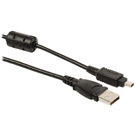 Camera data kabel USB 2.0 A male - 4p Fuji connector male 2,00 m zwart