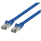 FTP CAT 6 platte netwerkkabel 0,25 m blauw