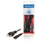 Stroomkabel Euro-plug mannelijk - IEC-320-C7 2,00 m zwart