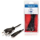 Stroomkabel Euro-plug mannelijk - IEC-320-C7 3,00 m zwart