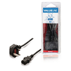 Stroomkabel UK-plug mannelijk - IEC-320-C13 2,00 m zwart