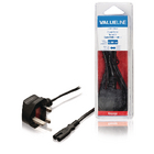Stroomkabel UK-plug mannelijk - IEC-320-C7 2,00 m zwart