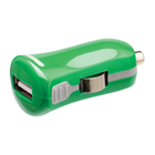 USB-autolader USB A female - 12V-autoaansluiting groen