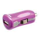 USB-autolader USB A female - 12V-autoaansluiting paars