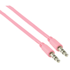 3.5mm stereo audio kabel 1,00 m roze