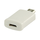 MHL-adapter USB 11-pins Micro B mannelijk - USB 5-pins Micro B vrouwelijk wit