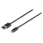 USB sync & charge-kabel lightning mannelijk - USB A mannelijk 3,00 m zwart