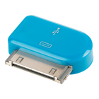 30-pins dock-adapter 30-pins dock mannelijk - USB Micro B vrouwelijk blauw