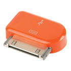 30-pins dock-adapter 30-pins dock mannelijk - USB Micro B vrouwelijk oranje